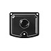 Weather Input Cover (IP65) for the EVID-P6.2 Pendant Speaker - Black