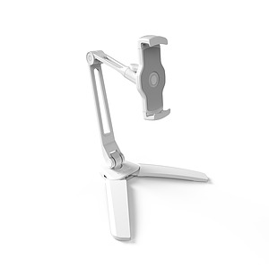 Phone & Tablet Stand with Extended Arm - White