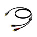 3.0m 3.5mm Jack Male Stereo - Dual RCA Cable