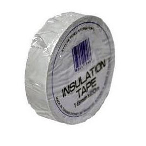 Electrical Insulation White 18mm x 20m x 120 rolls