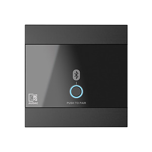 Universal Wall Panel with Bluetooth Receiver Input - Black