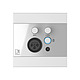 Universal Wall Panel with Mic & Line Inputs + Bluetooth Receiver - White