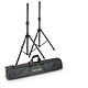 Set of 2 Aluminium Speaker Stands with Carrying Bag