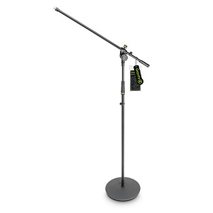 Microphone Stand with Round Base & 2 Point Adjustment Boom